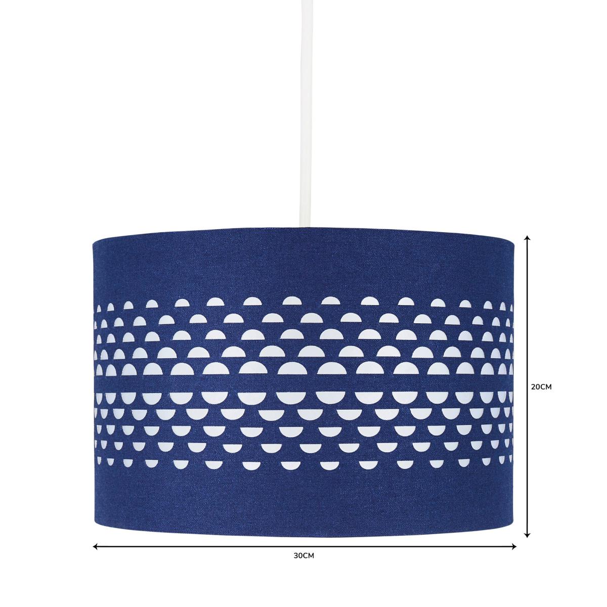 Hanbury Cut Out 30cm Drum Navy Shade Navy – image 5