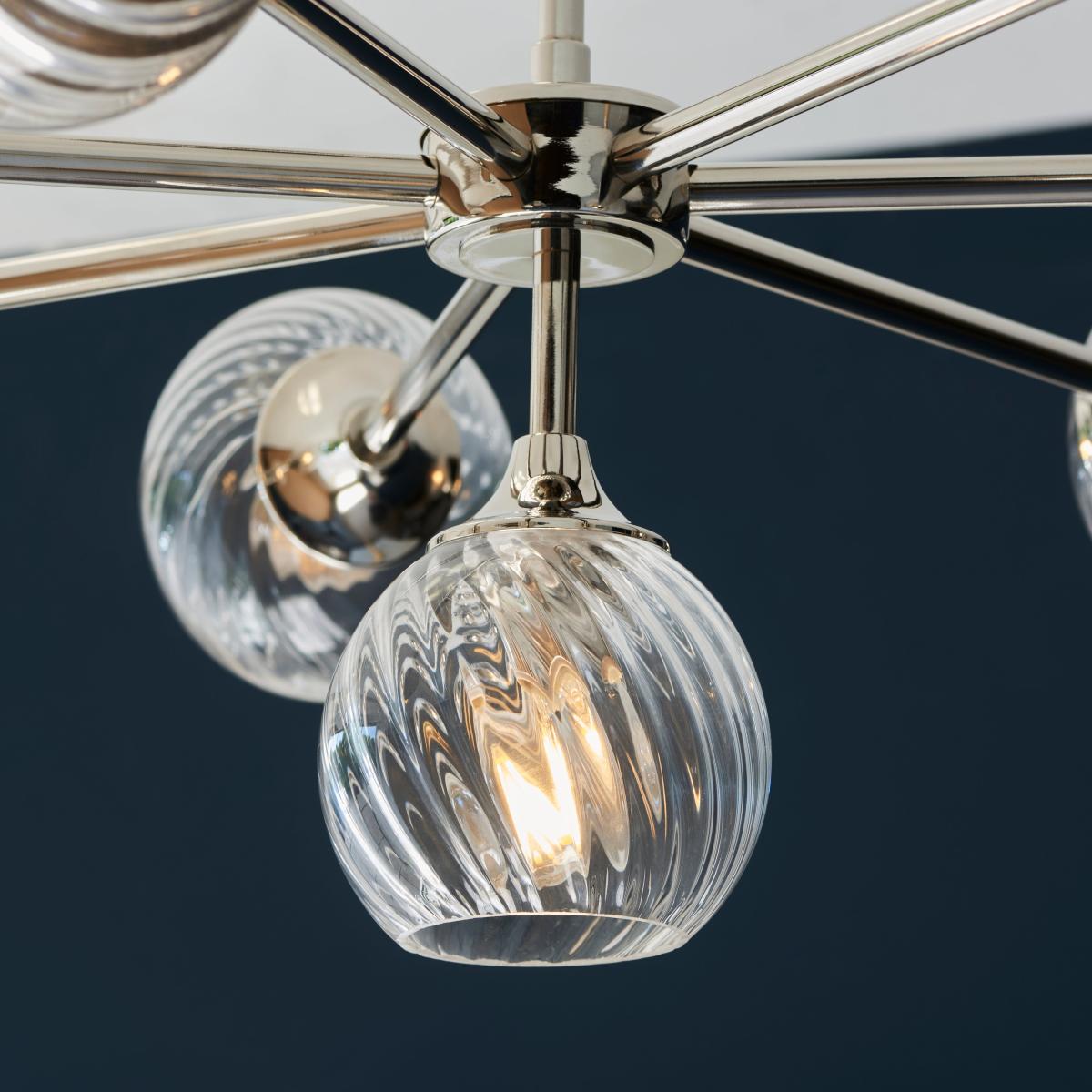 Vogue Asher Art Deco 8 Light Adjustable Ceiling Light – image 2