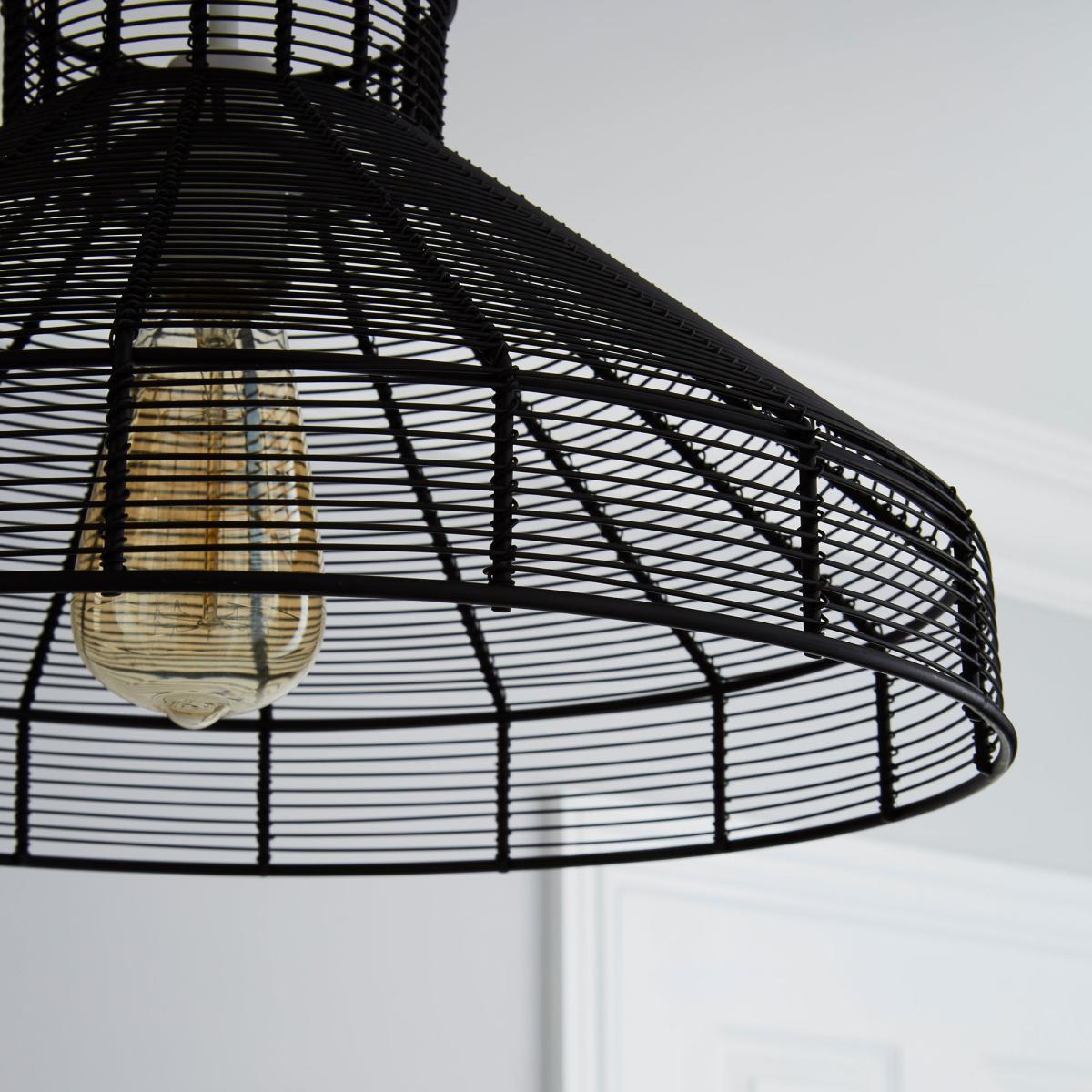 Forde Wire Black Easy Fit Pendant Black – image 3