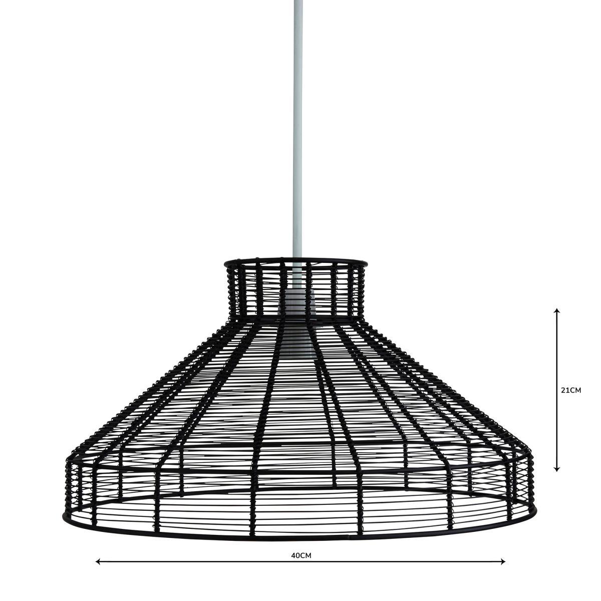 Forde Wire Black Easy Fit Pendant Black – image 4