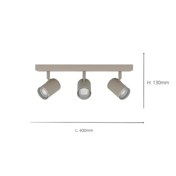 EGLO Consuma 3 Light Adjustable Semi Flush Spotlight Bar – image 4