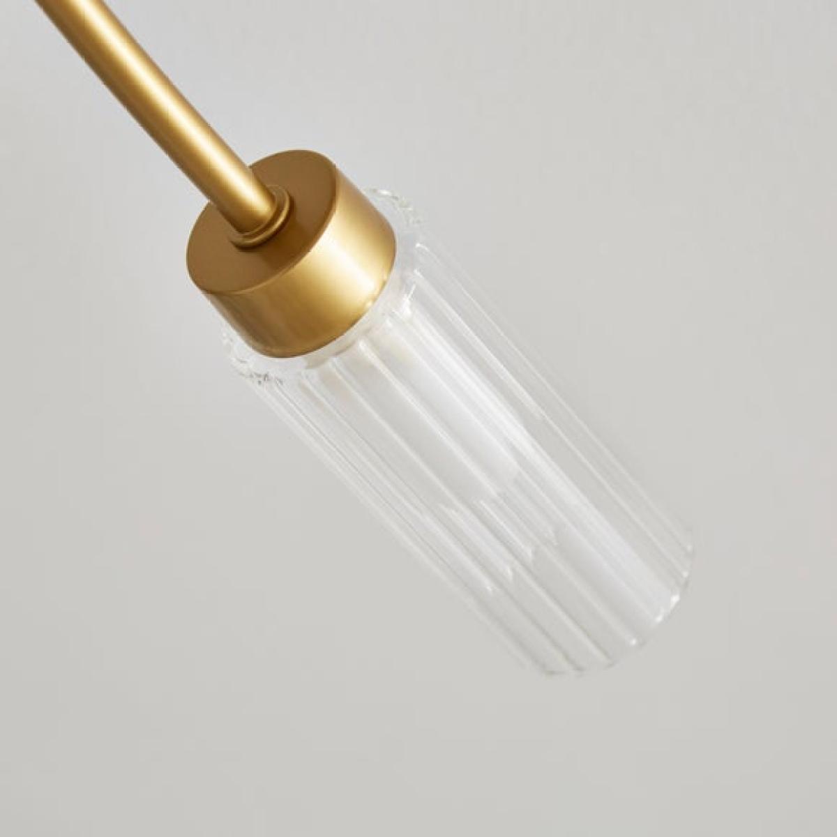Roz Ribbed 3 Light Semi Flush Ceiling Light – image 3