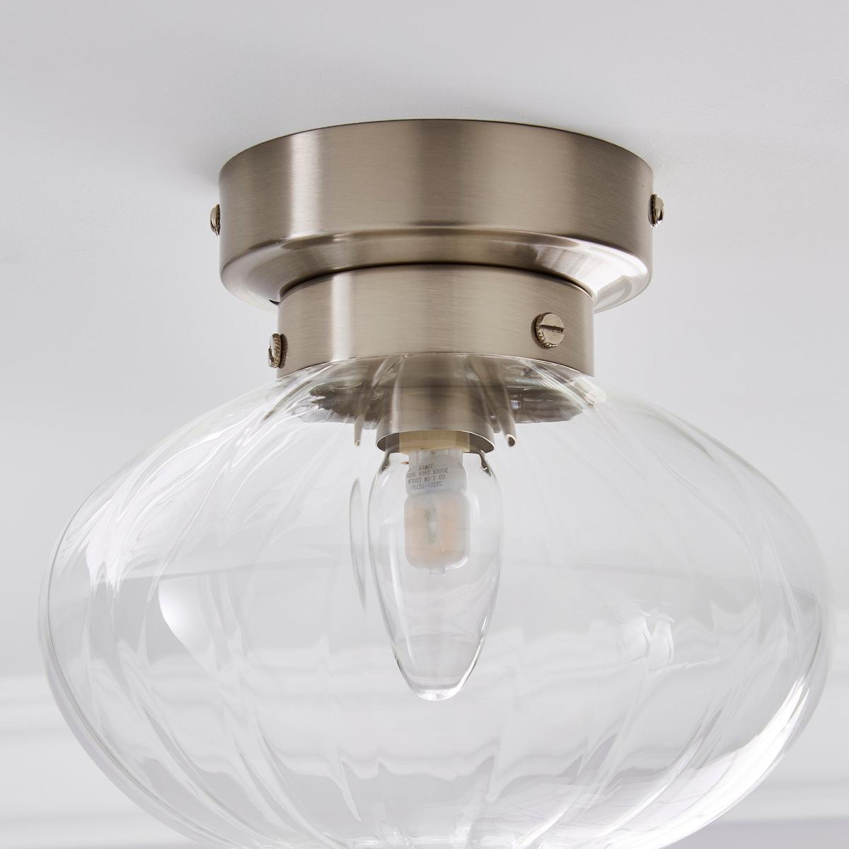 Voyager Bathroom Flush Ceiling Fitting Chrome – image 4
