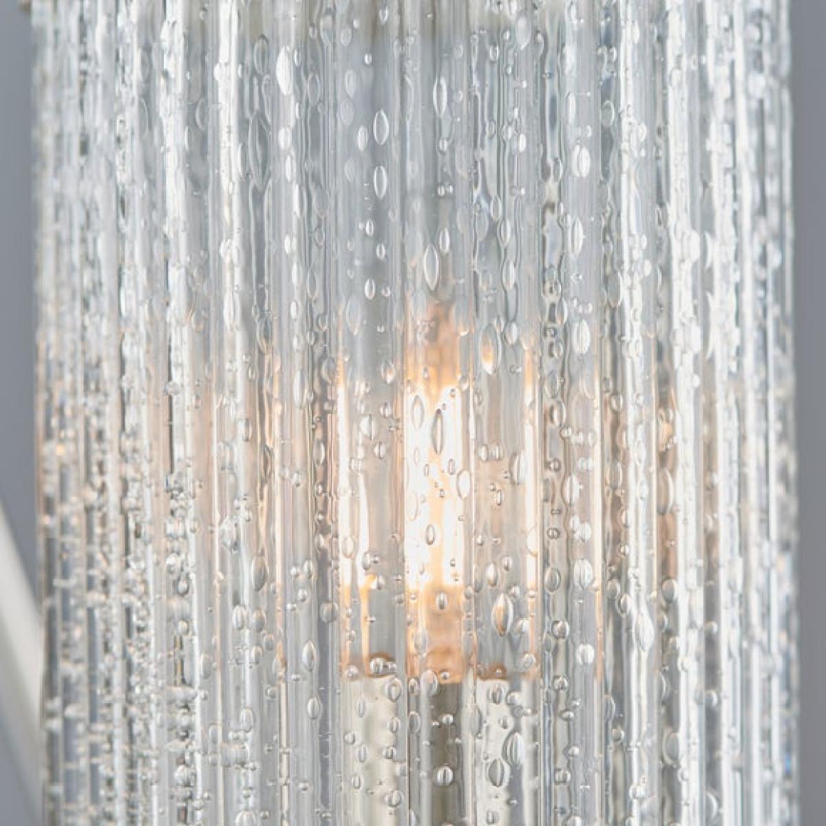 Return - Vogue Easton Ribbed Glass Semi Flush Ceiling Light – image 4