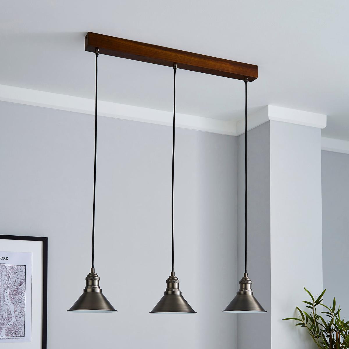 Ellis 3 Light Mesh Ceiling Fitting Black Grey – image 2