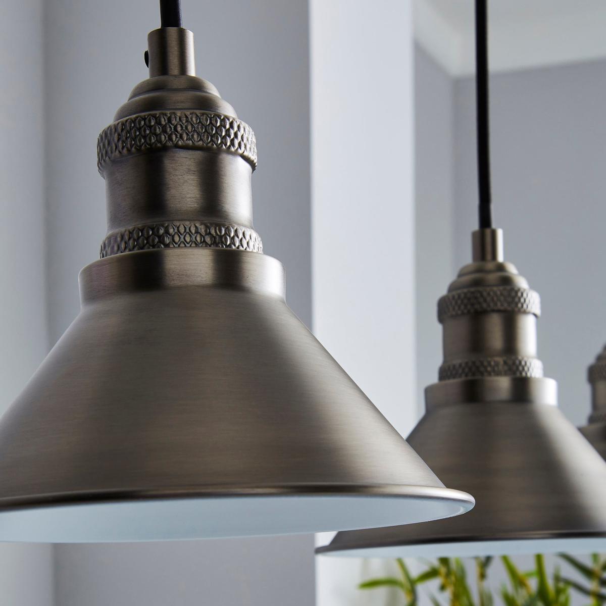 Ellis 3 Light Mesh Ceiling Fitting Black Grey – image 3