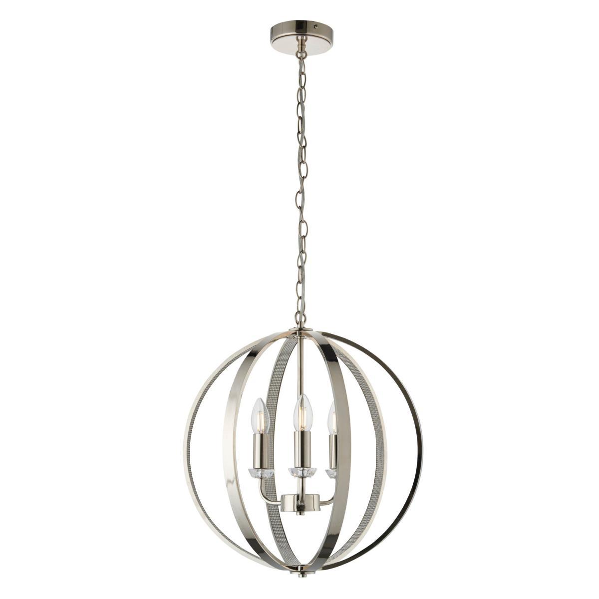 Vogue Ritz 3 Light Ceiling Fitting Chrome Chrome – image 3