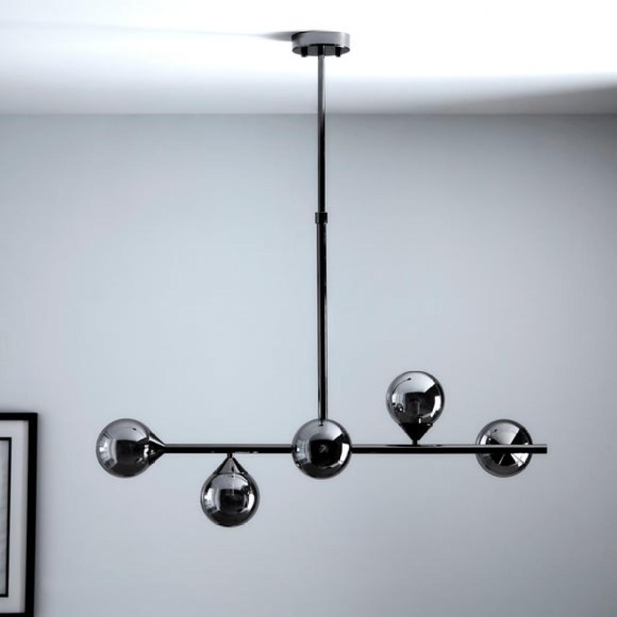 Return - Vogue Willis 5 Light Diner Ceiling Light, Black – image 2