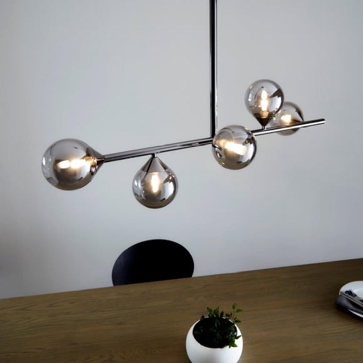 Return - Vogue Willis 5 Light Diner Ceiling Light, Black – image 4