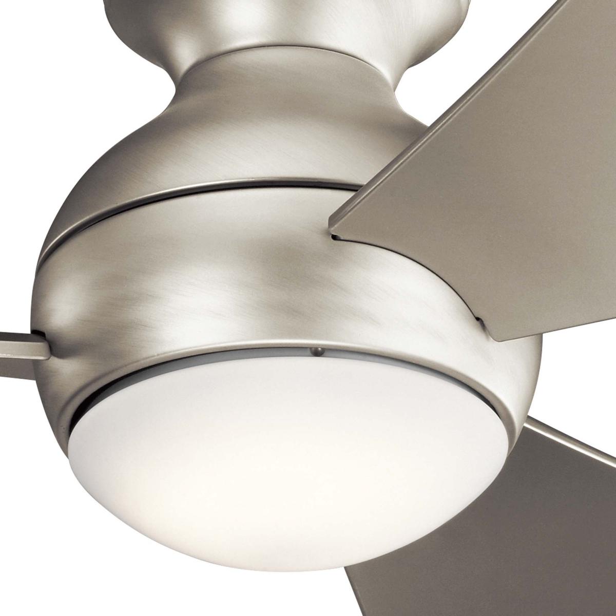 Kichler Sola Ceiling Fan with Light & Remote, 86cm Silver – image 2