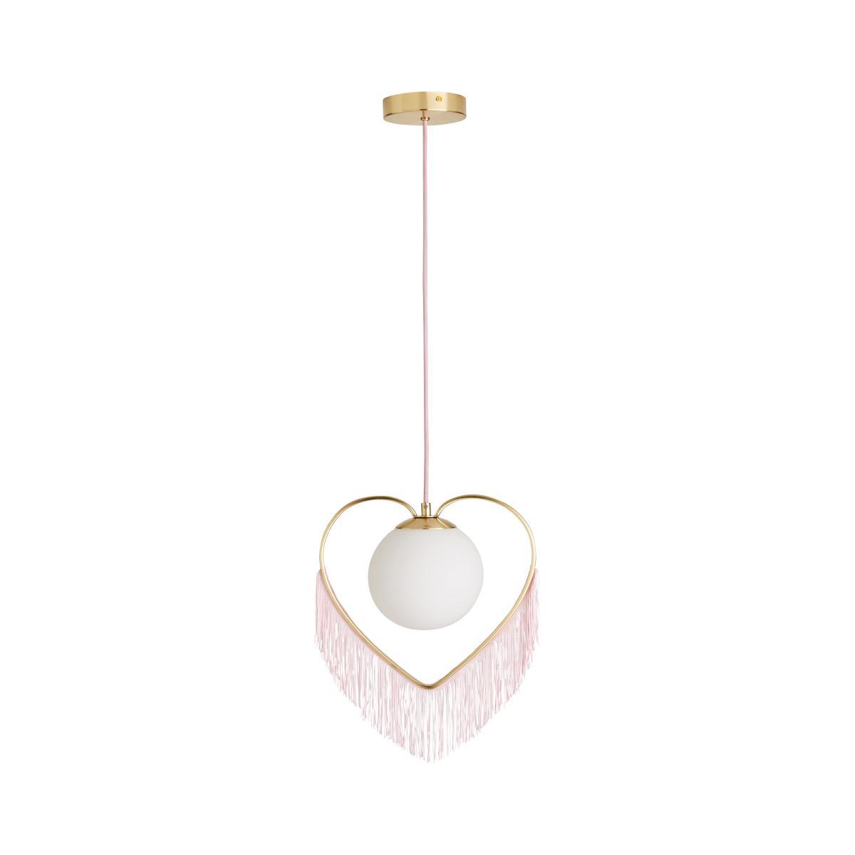 Heart Fringe Ceiling Fitting Gold – image 5