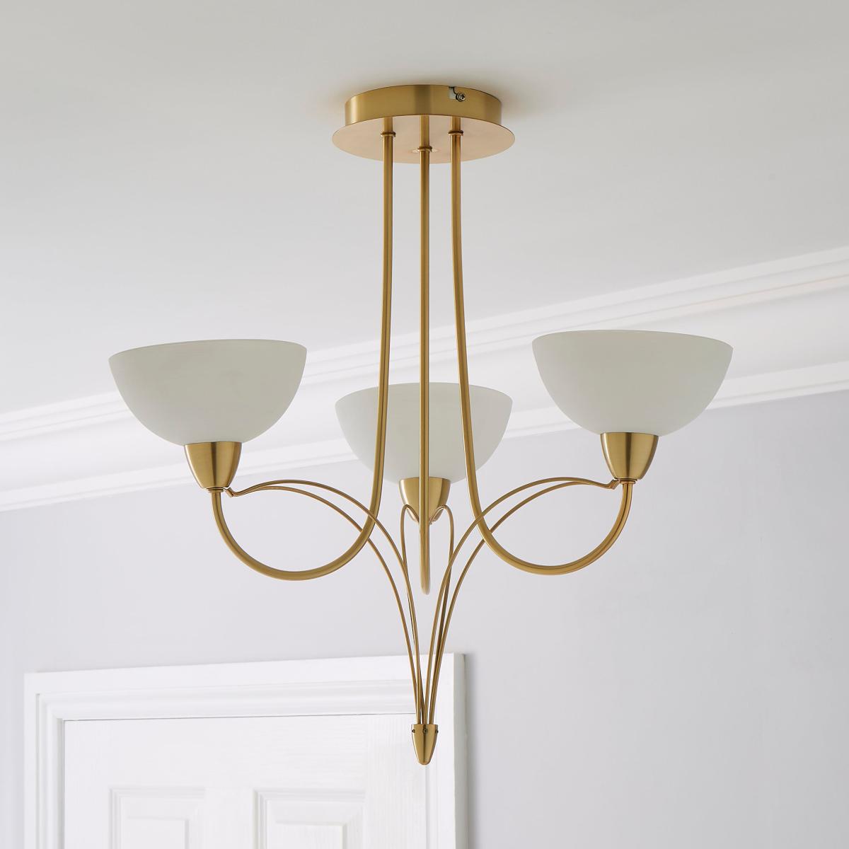 Buville 3 Light Ceiling Fitting Gold – image 2