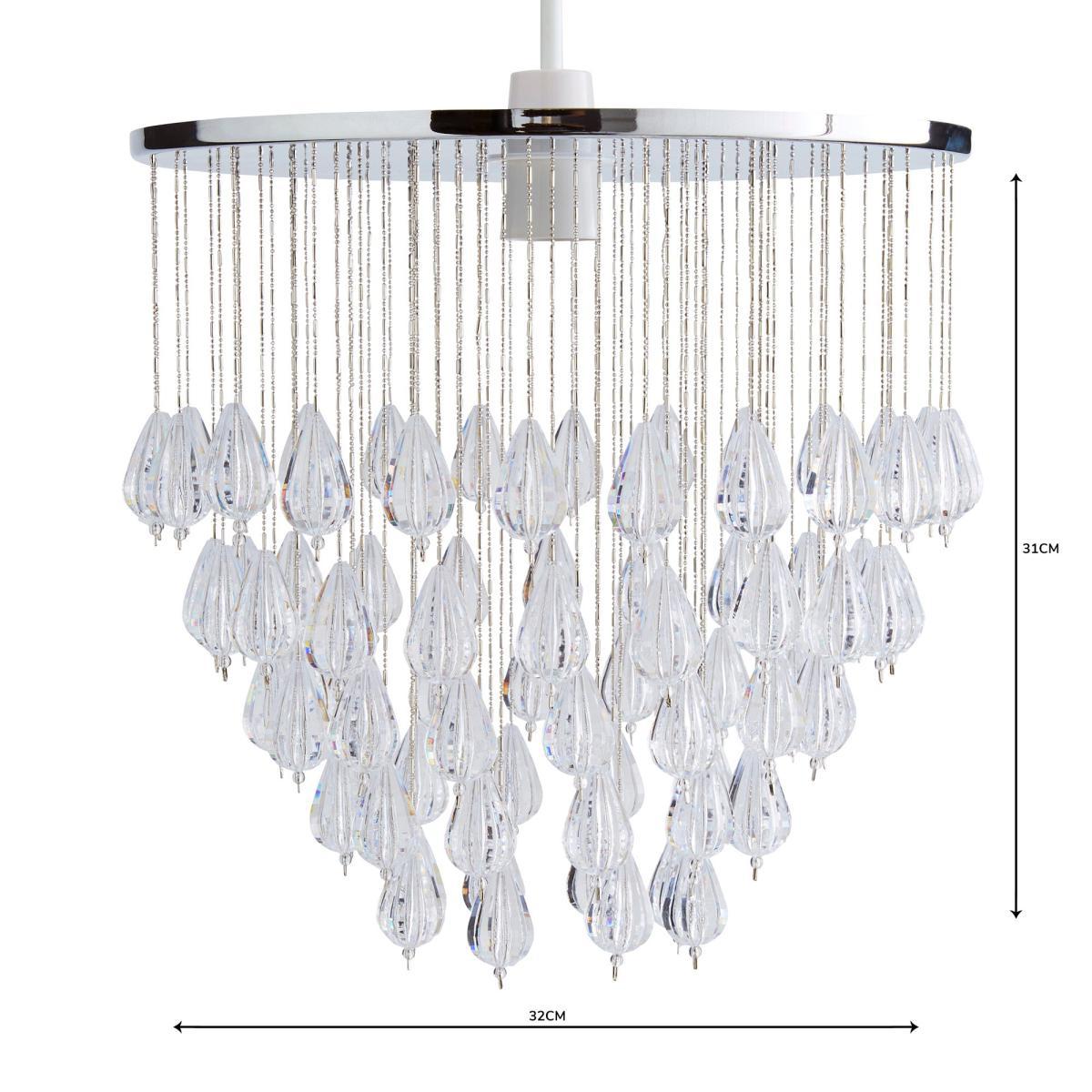 Livvy Jewel Chrome Easy Fit Pendant Chrome – image 4