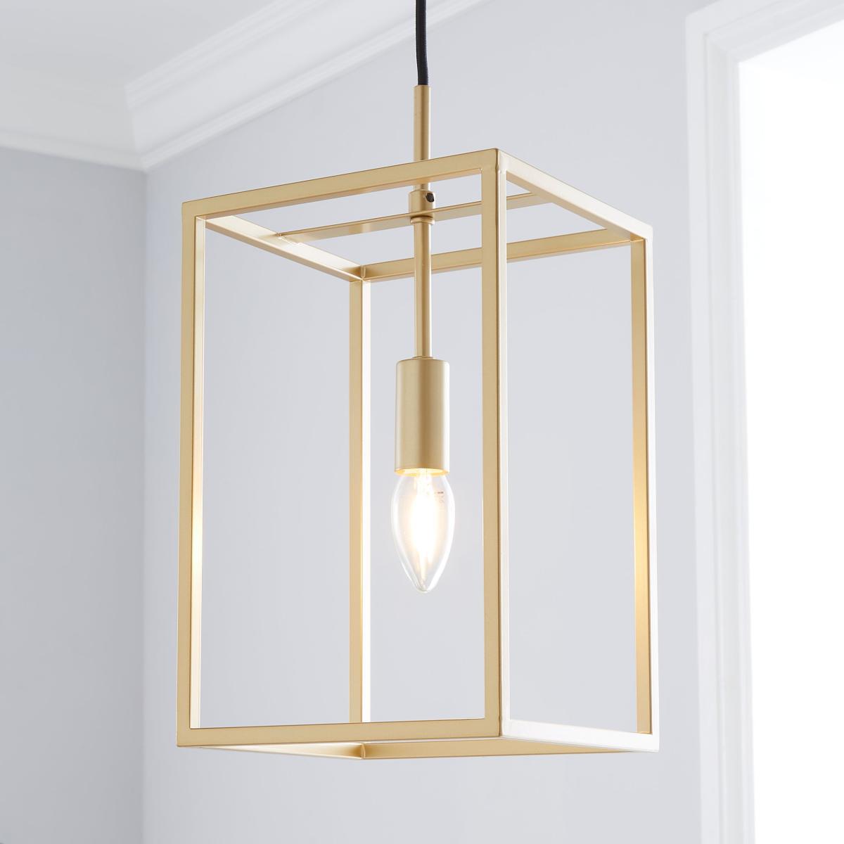Madrid 1 Light Pendant Fitting Gold – image 1