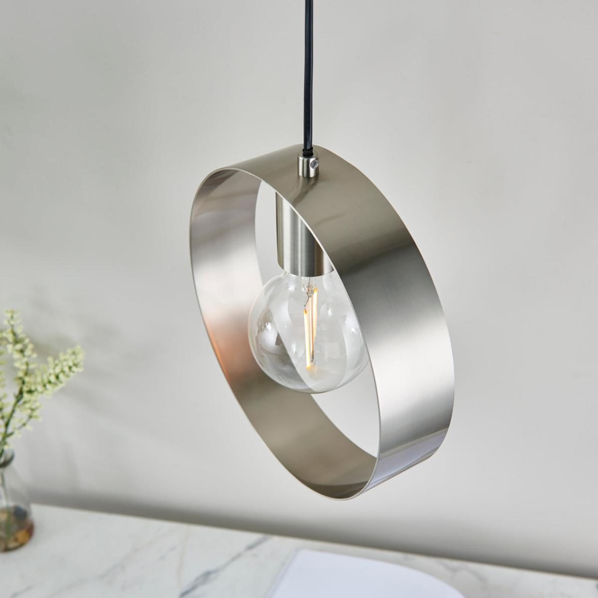 Vogue Circ Pendant Fitting Nickel – image 4