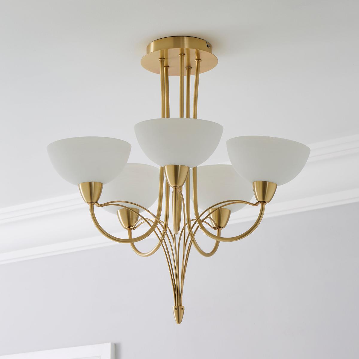 Buville 5 Light Ceiling Fitting Gold – image 2