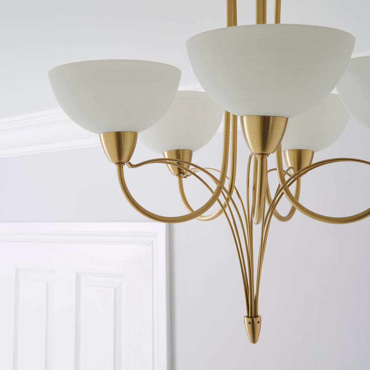 Buville 5 Light Ceiling Fitting Gold – image 3