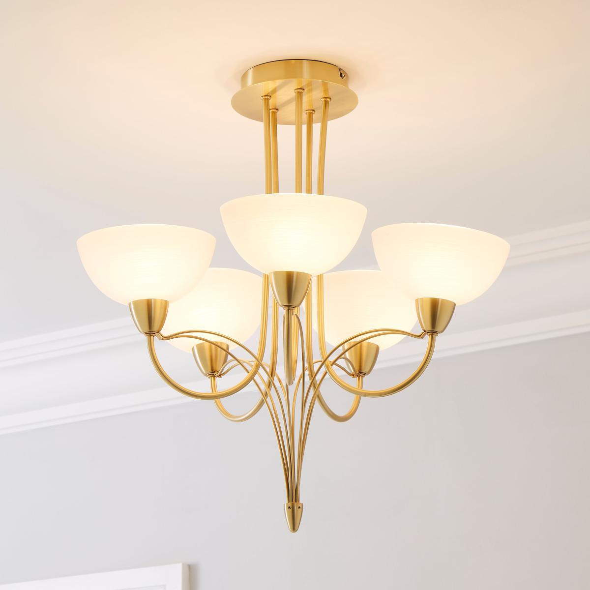 Buville 5 Light Ceiling Fitting Gold – image 1