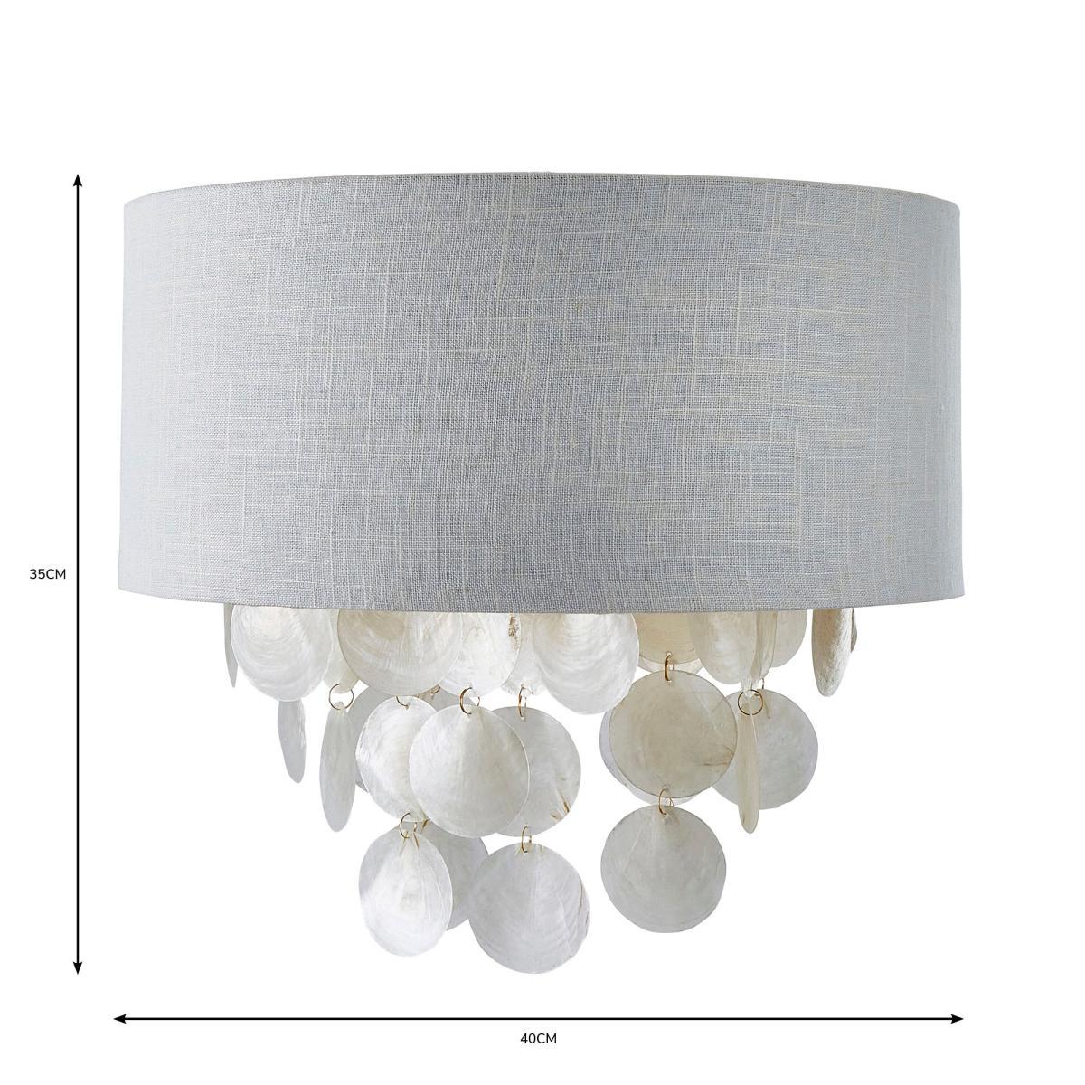 Gemini Capiz Easy Fit Pendant White – image 5