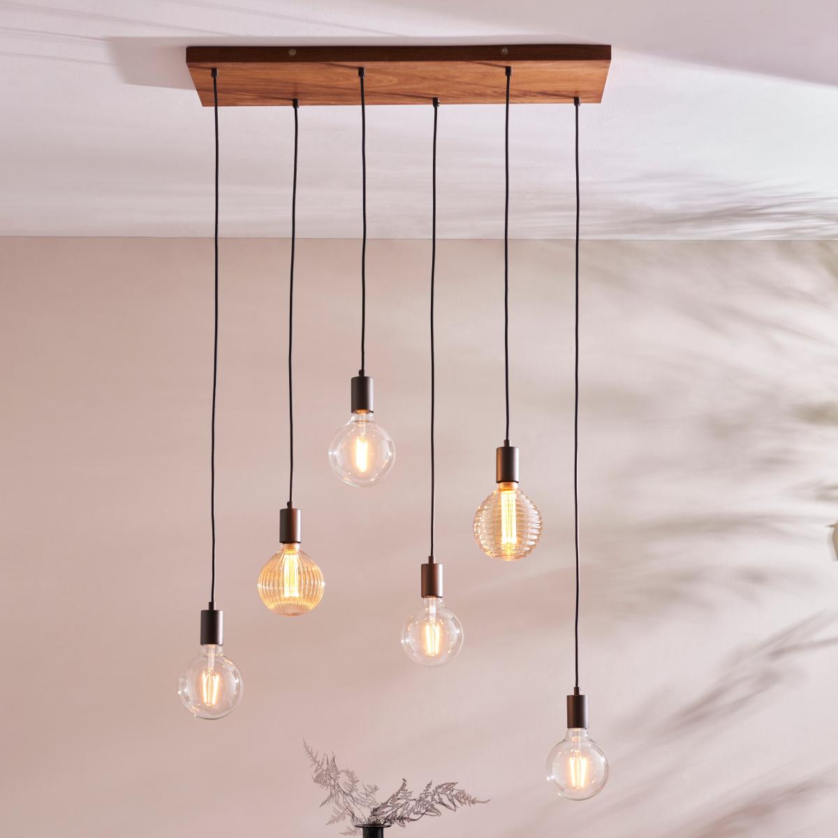 Vogue Lawton 6 Light Diner Ceiling Fitting Anthracite – image 1