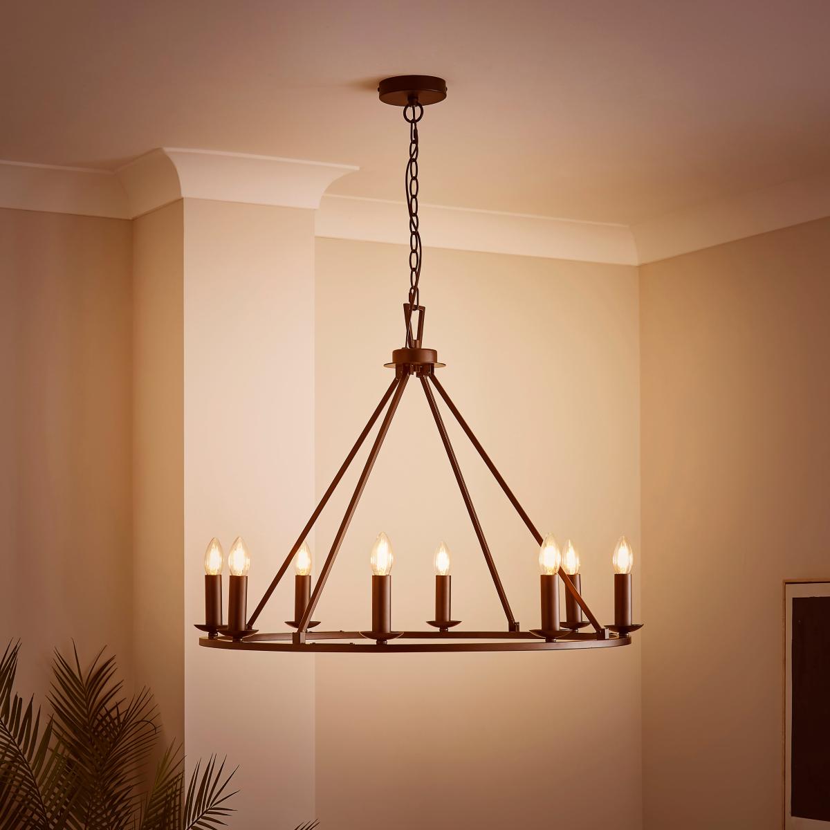 Florence Hoop Chandelier Black – image 2