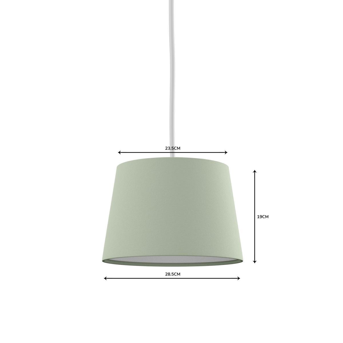 Luna Linen 28cm Tapered Sage Shade Green – image 5