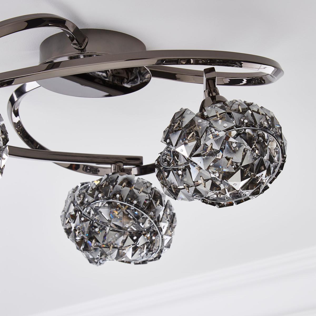 Cecilie Ceiling Fitting Dark Chrome Chrome – image 3