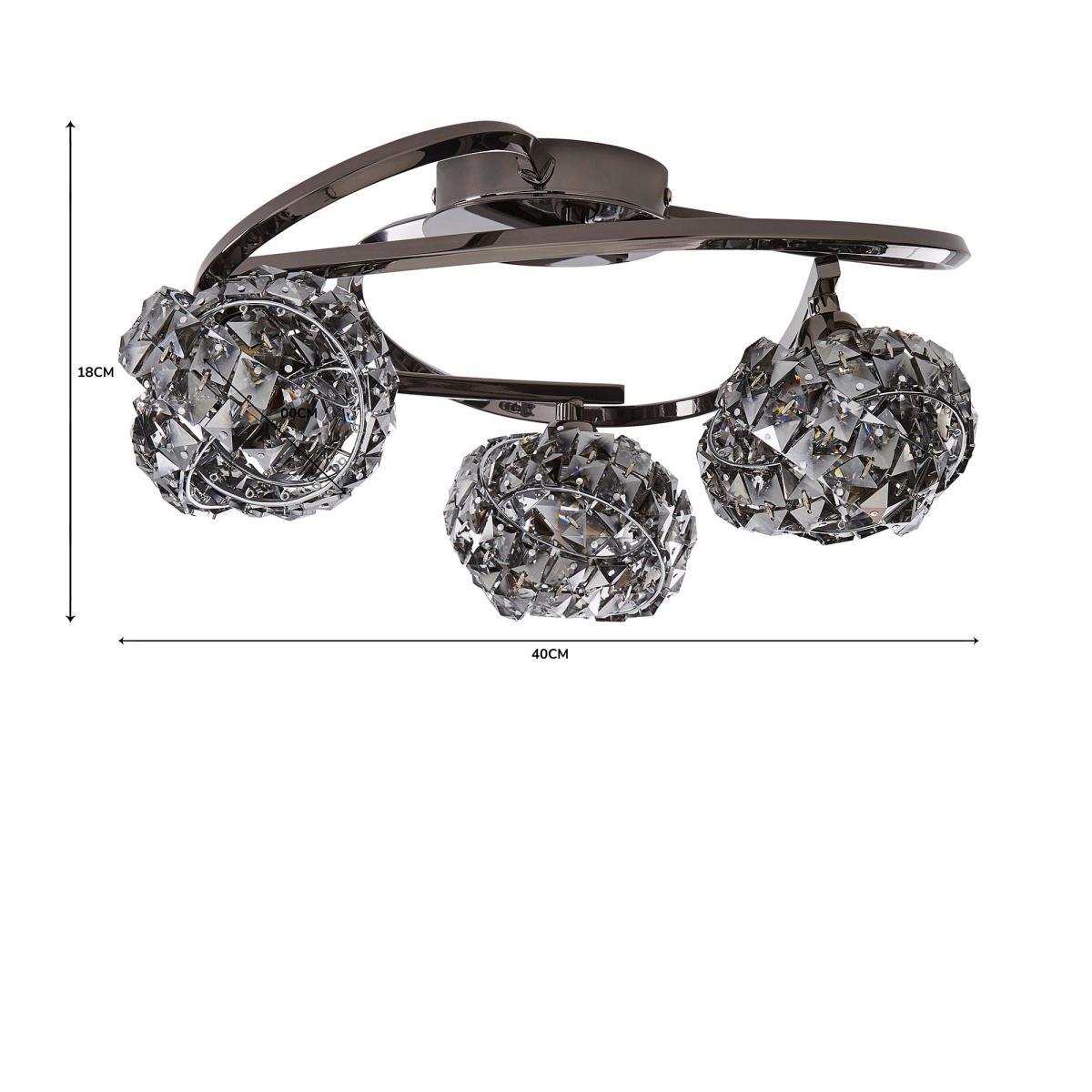Cecilie Ceiling Fitting Dark Chrome Chrome – image 6