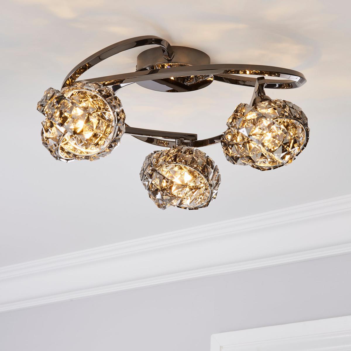 Cecilie Ceiling Fitting Dark Chrome Chrome – image 1