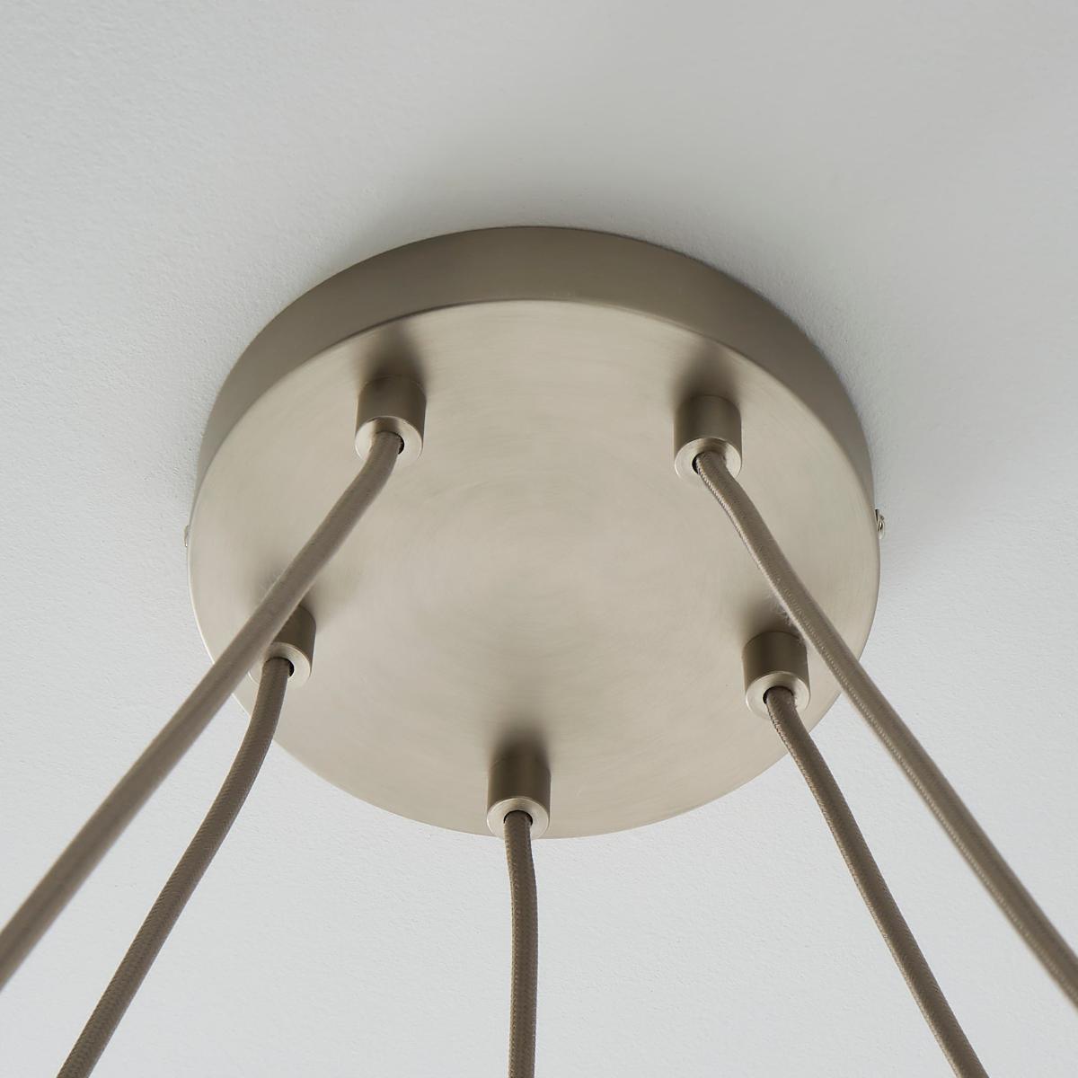 Shelley Rope 5 Light Ceiling Fitting Silver – image 4