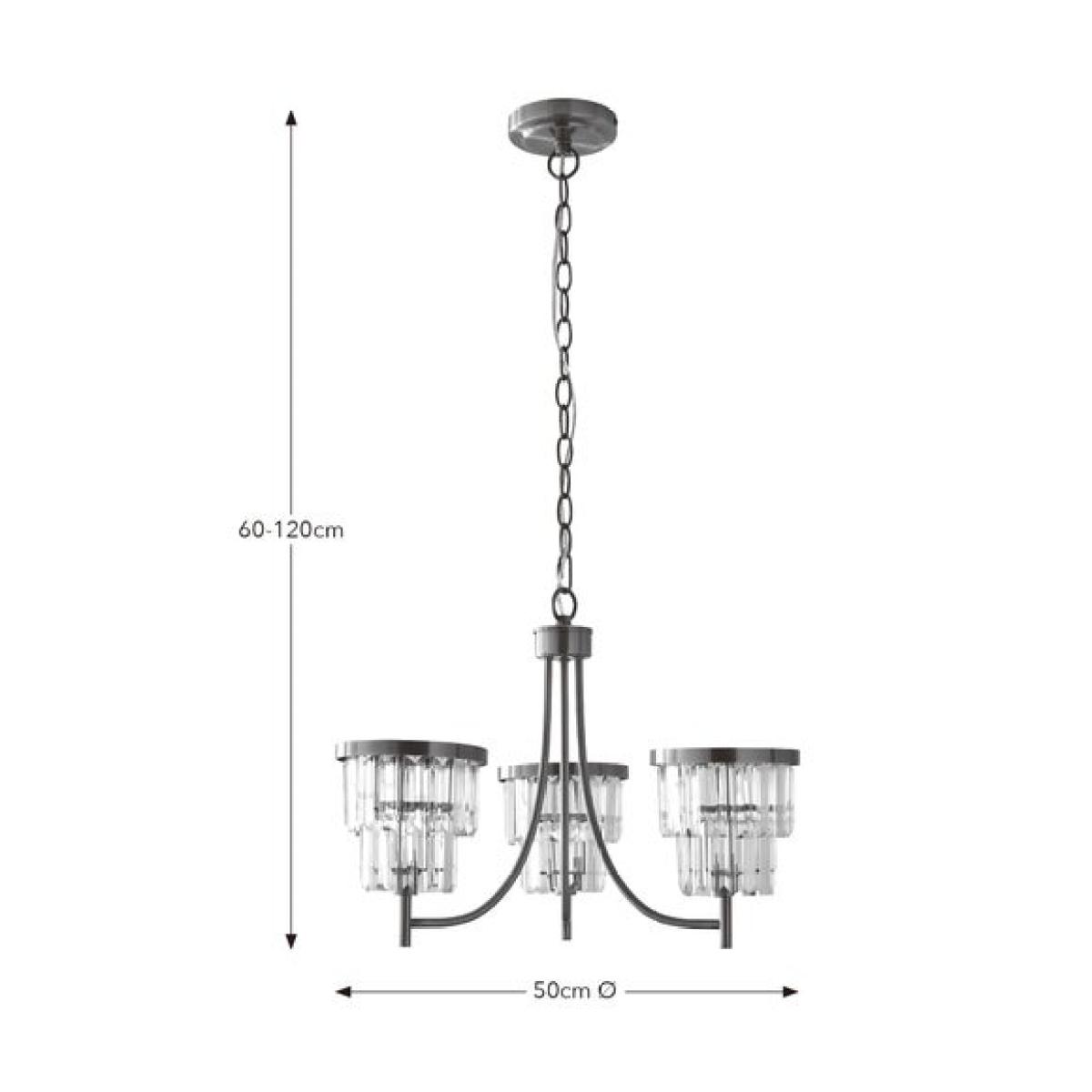 Audra 3 Light Adjustable Pendant Light – image 5