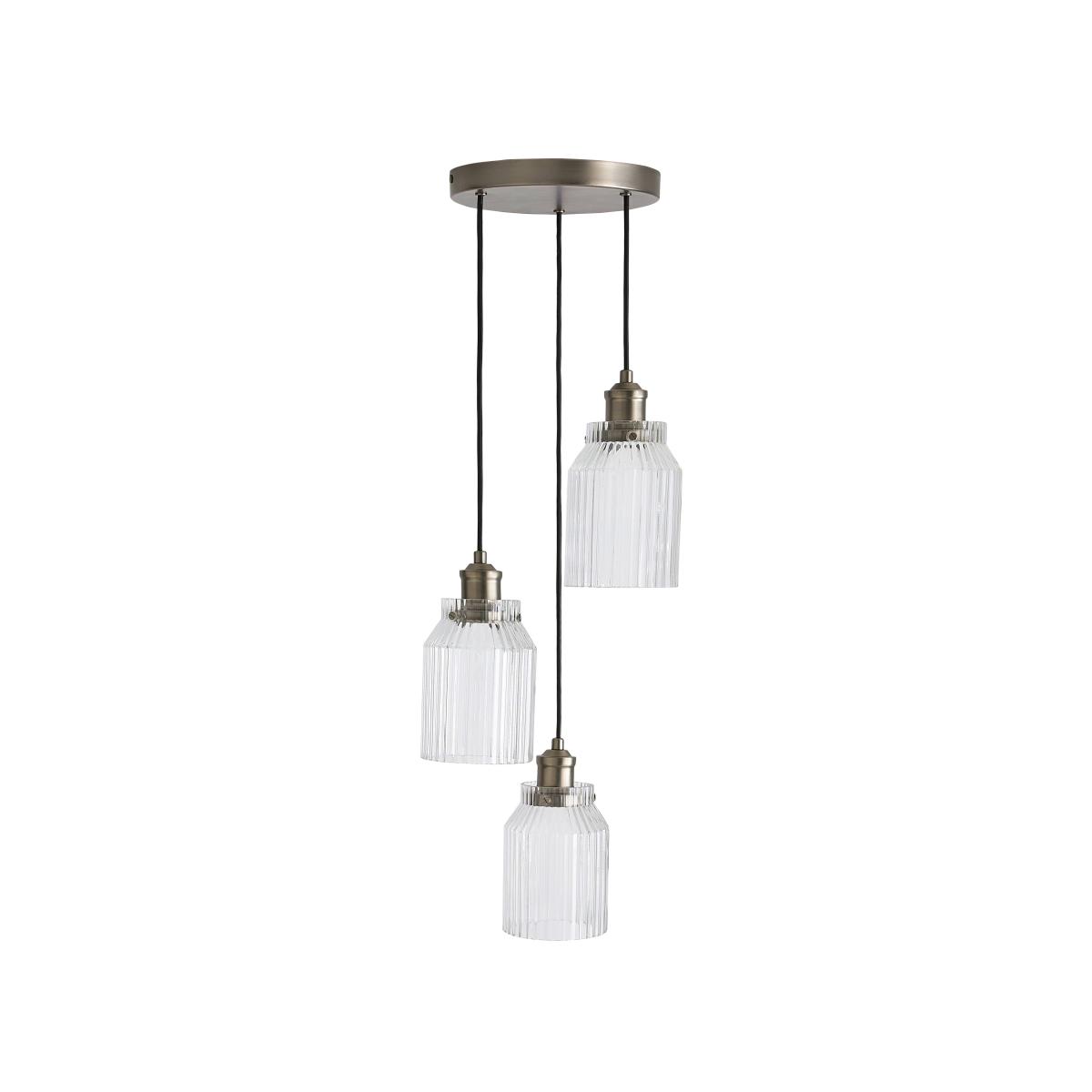 Tobias 3 Light Cluster Ceiling Fitting Grey – image 5