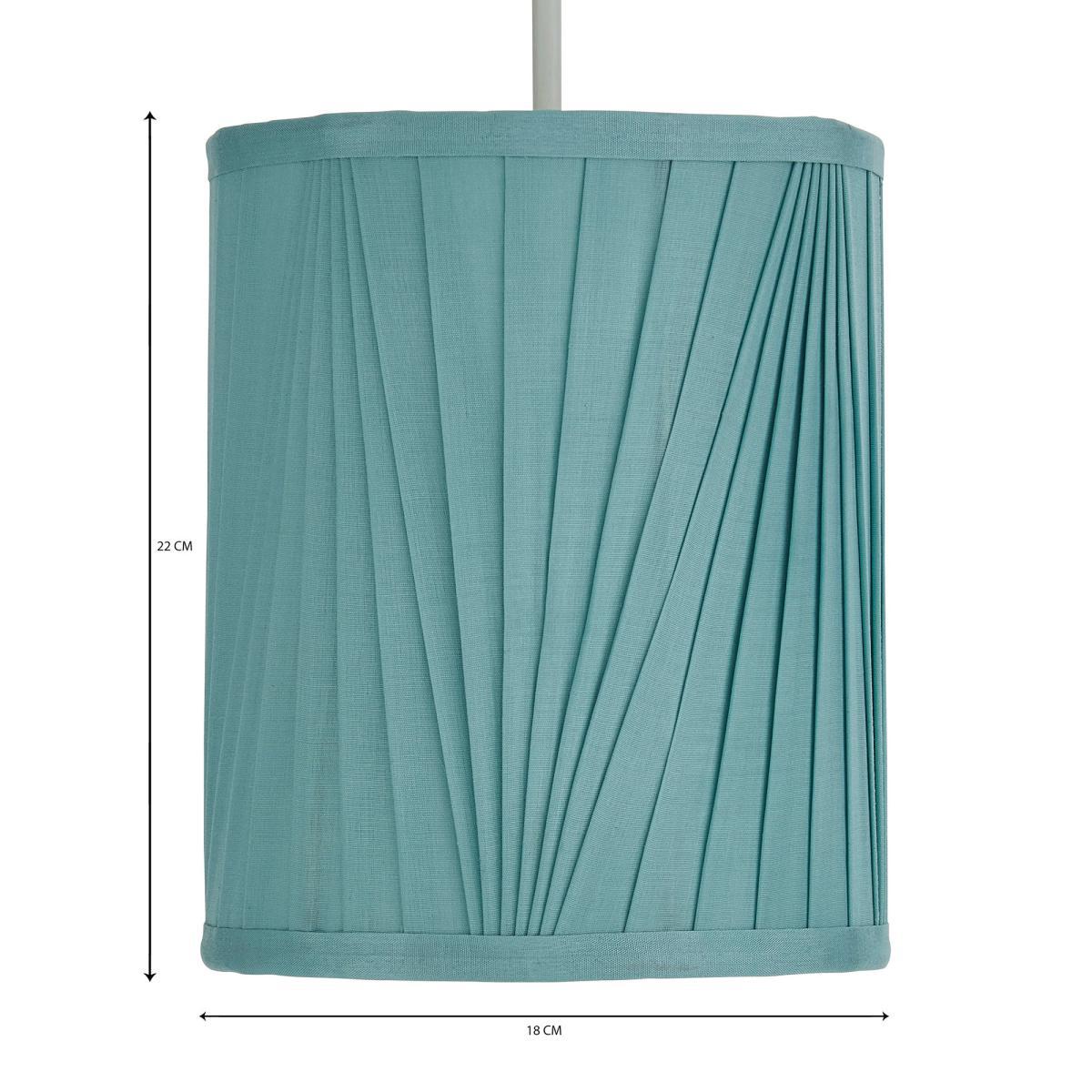 Eliza V Pleat 20cm Cylinder Shade Grey – image 5