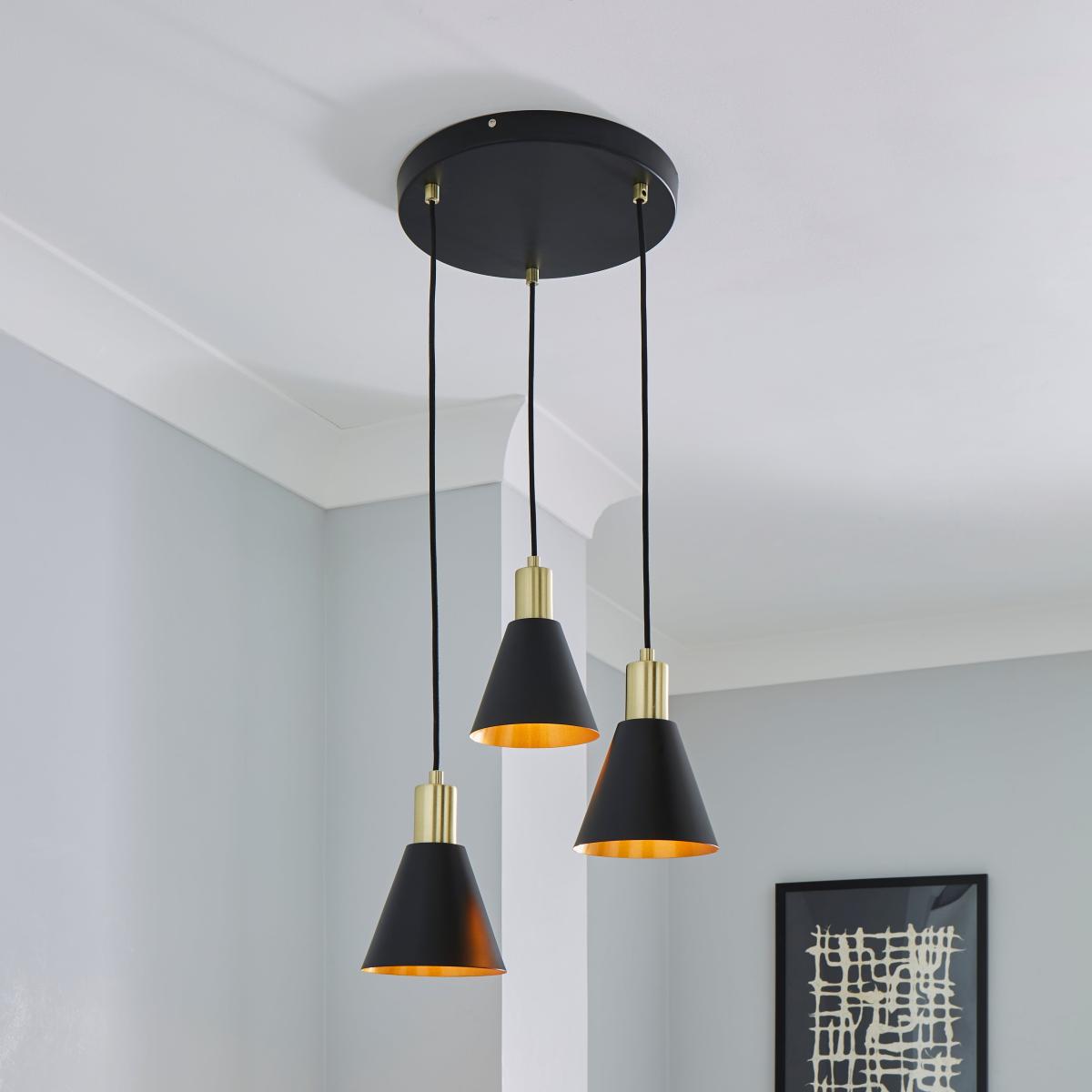 Santi Cluster Ceiling Fitting Black – image 1