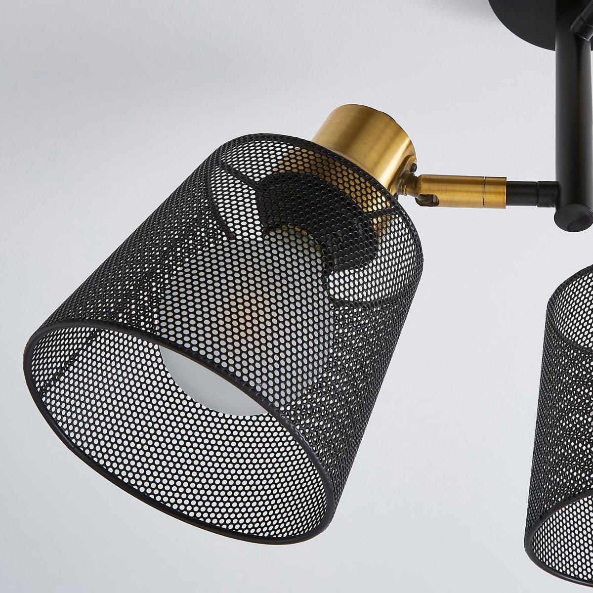 Idris Industrial Ceiling Fitting Black – image 3