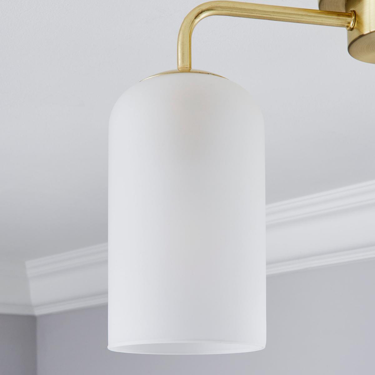 Palazzo Gold 3 Light Semi Flush Fitting Gold – image 3