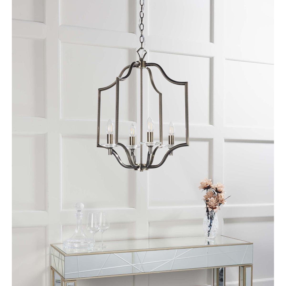 Vogue Lainey 4 Light Ceiling Fitting Chrome Chrome – image 2