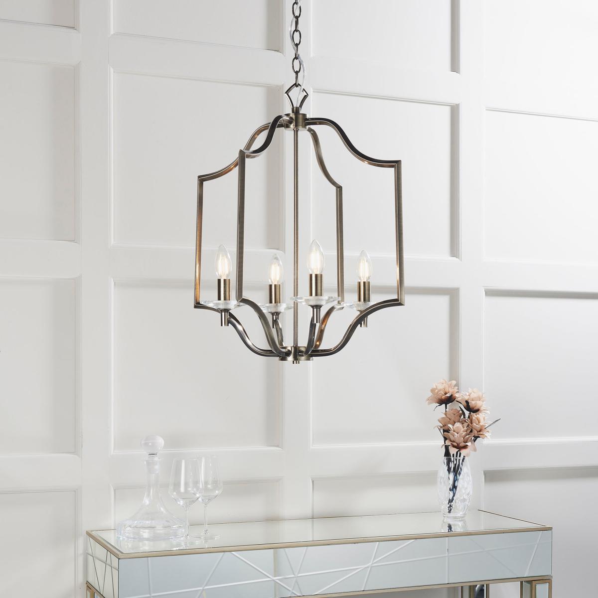 Vogue Lainey 4 Light Ceiling Fitting Chrome Chrome – image 4