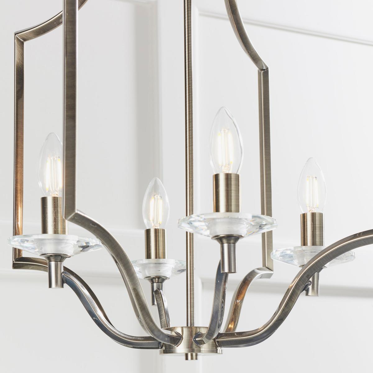 Vogue Lainey 4 Light Ceiling Fitting Chrome Chrome – image 5