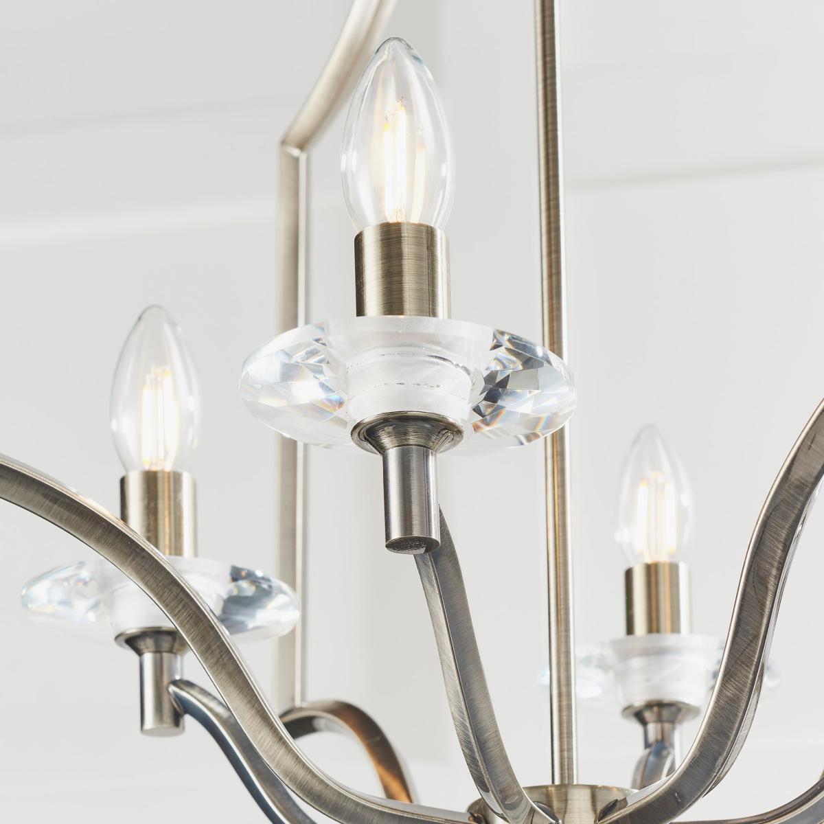 Vogue Lainey 4 Light Ceiling Fitting Chrome Chrome – image 6