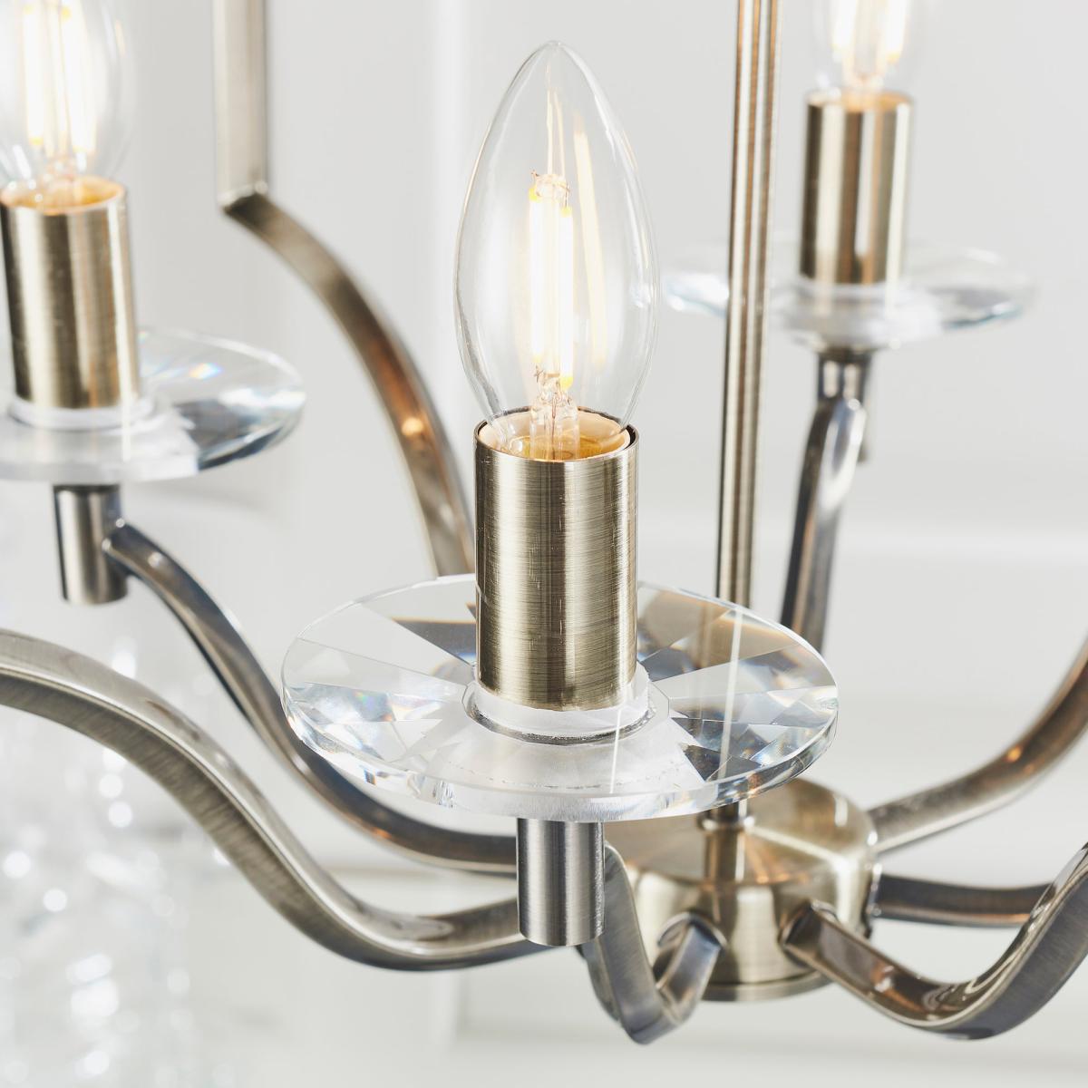 Vogue Lainey 4 Light Ceiling Fitting Chrome Chrome – image 7