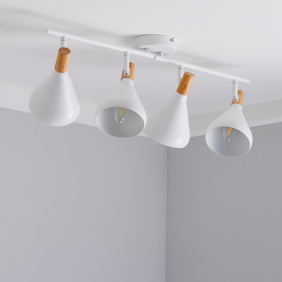 Wolston 4 Light Spotlight Bar White – image 2