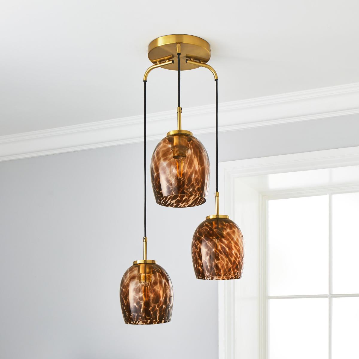 Lilo 3 Light Cluster Ceiling Fitting Orange – image 2