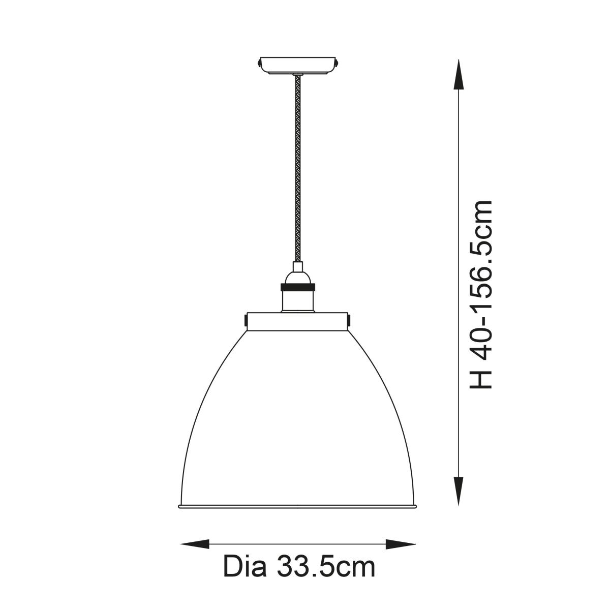 Vogue Elijah Industrial Pendant Light Matt Black – image 5