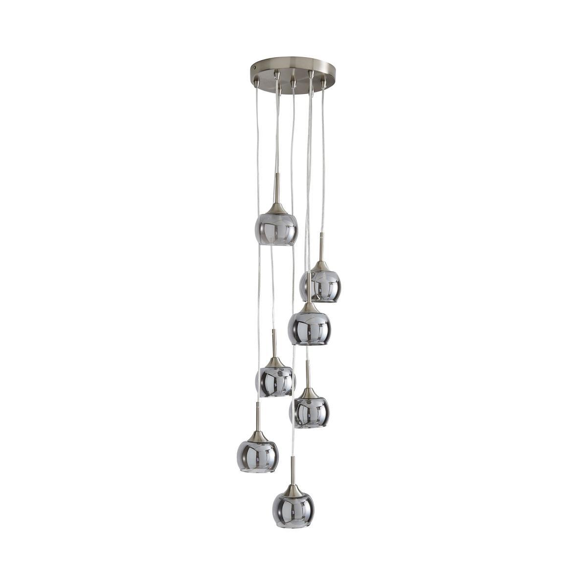 Cooper Smoked Glass Cluster Ceiling Fitting Grey – image 5