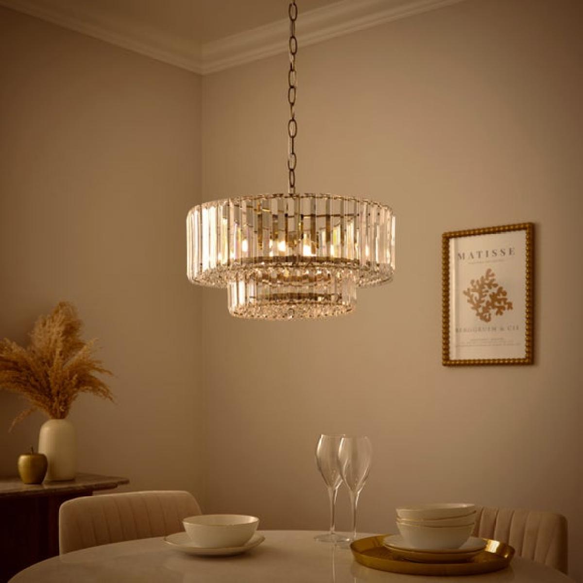 Crus Beaded Diffuser Adjustable Pendant Light – image 2