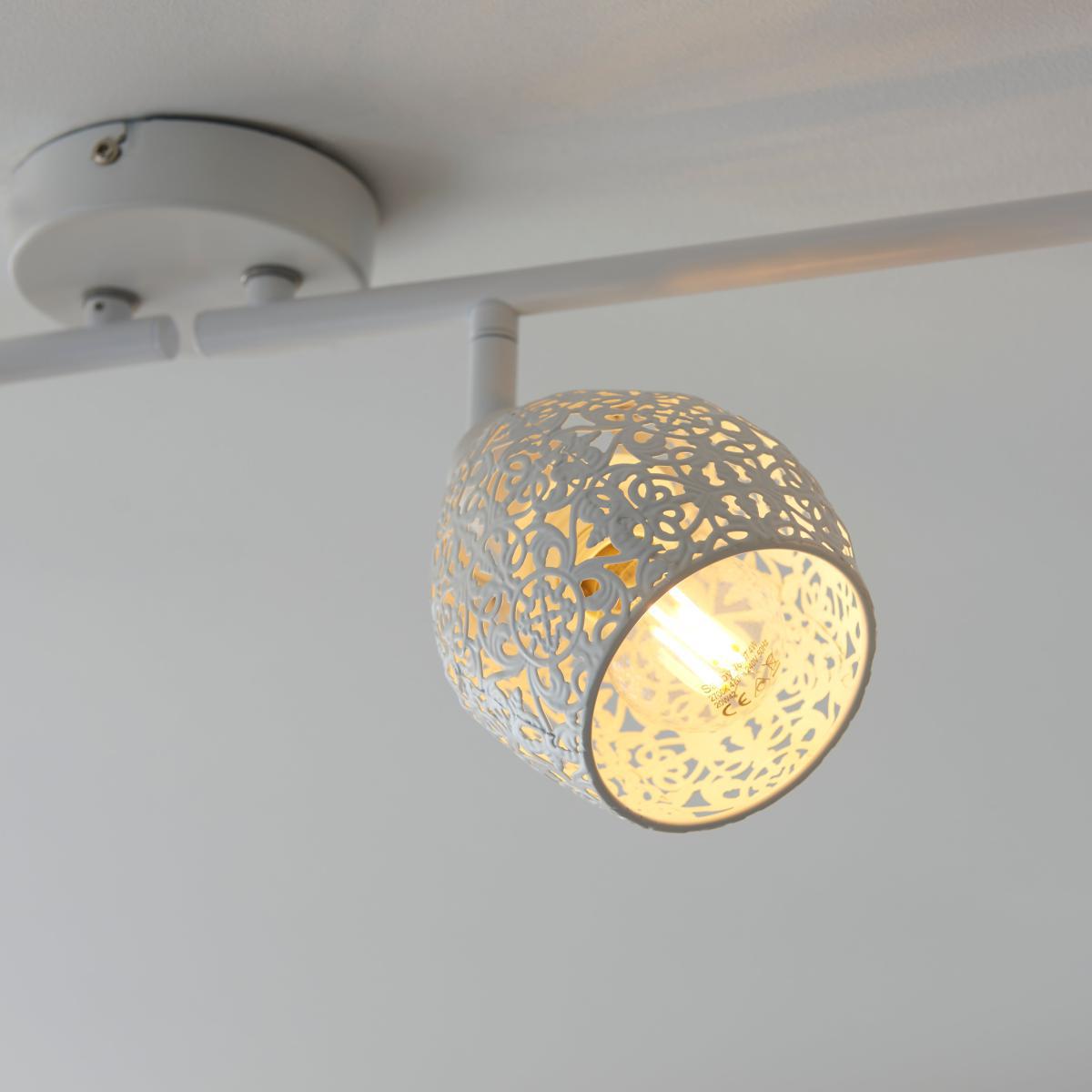 Fearne 4 Light White Spotlight Bar White – image 5