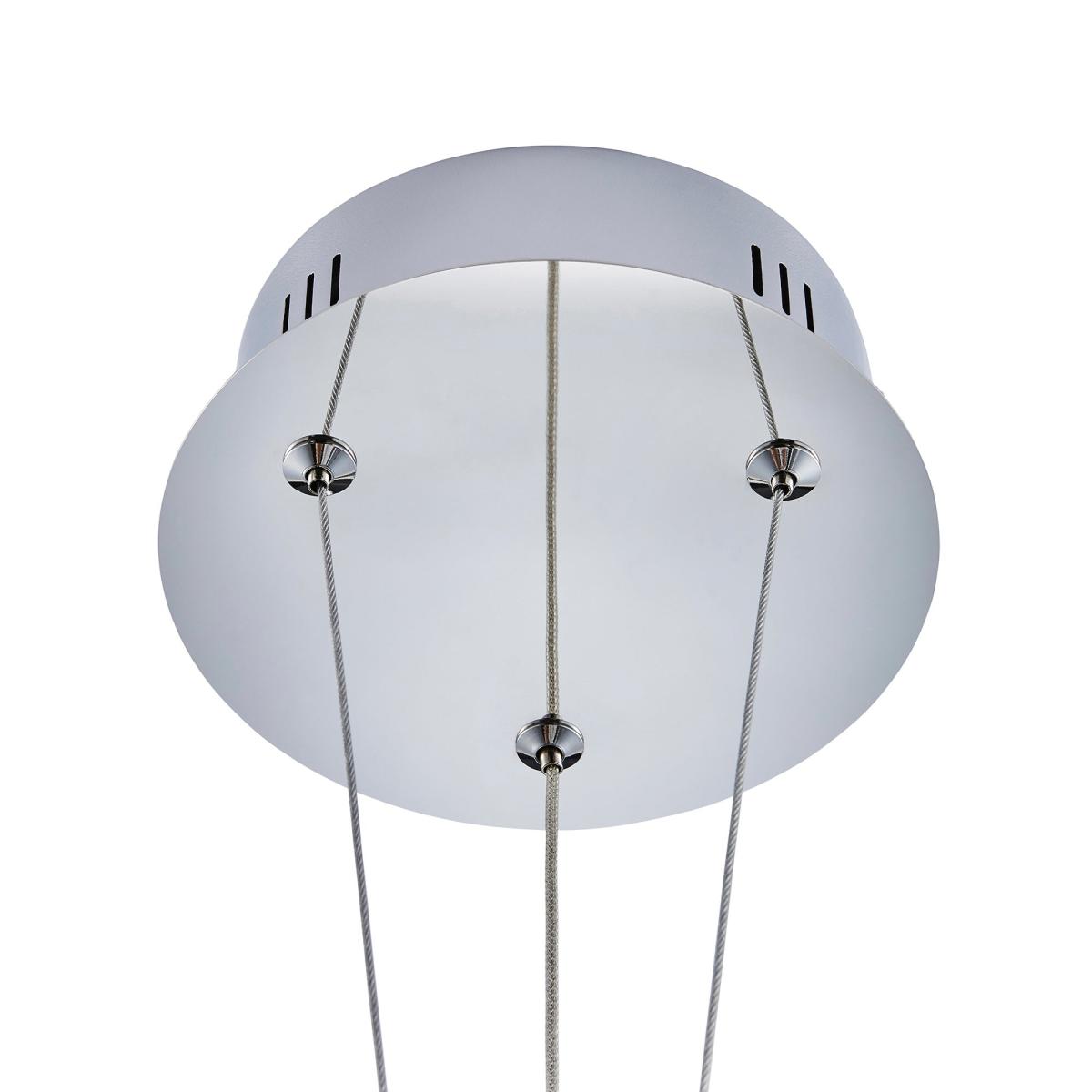 Menton Integrated LED Swirl Chrome Ceiling Fitting Chrome – image 5