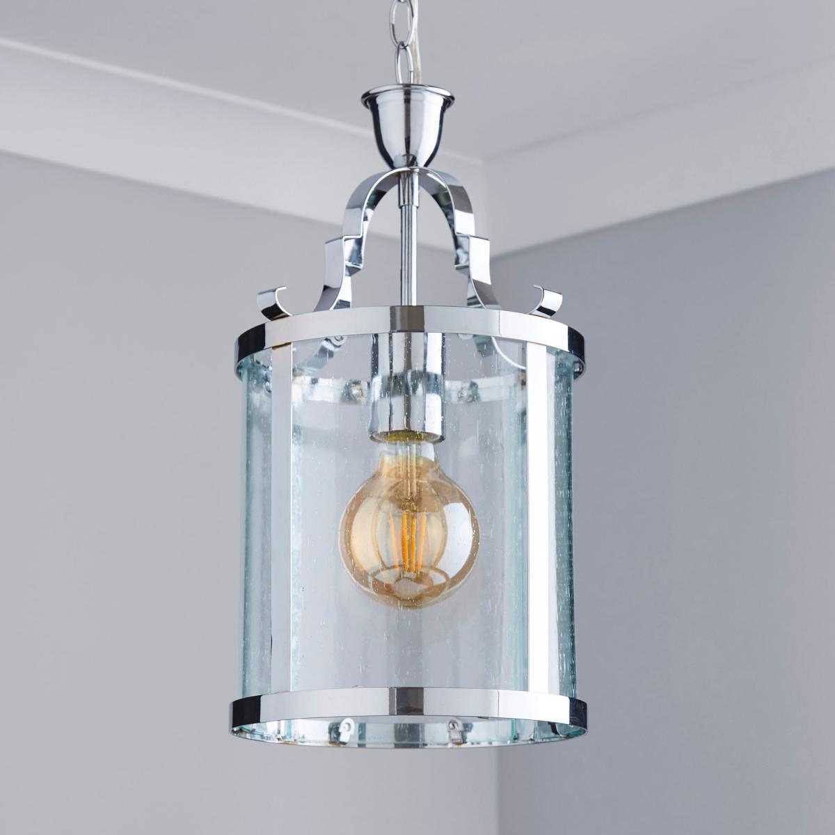 Joplin Georgian 1 Light Lantern Glass Ceiling Fitting Clear – image 2