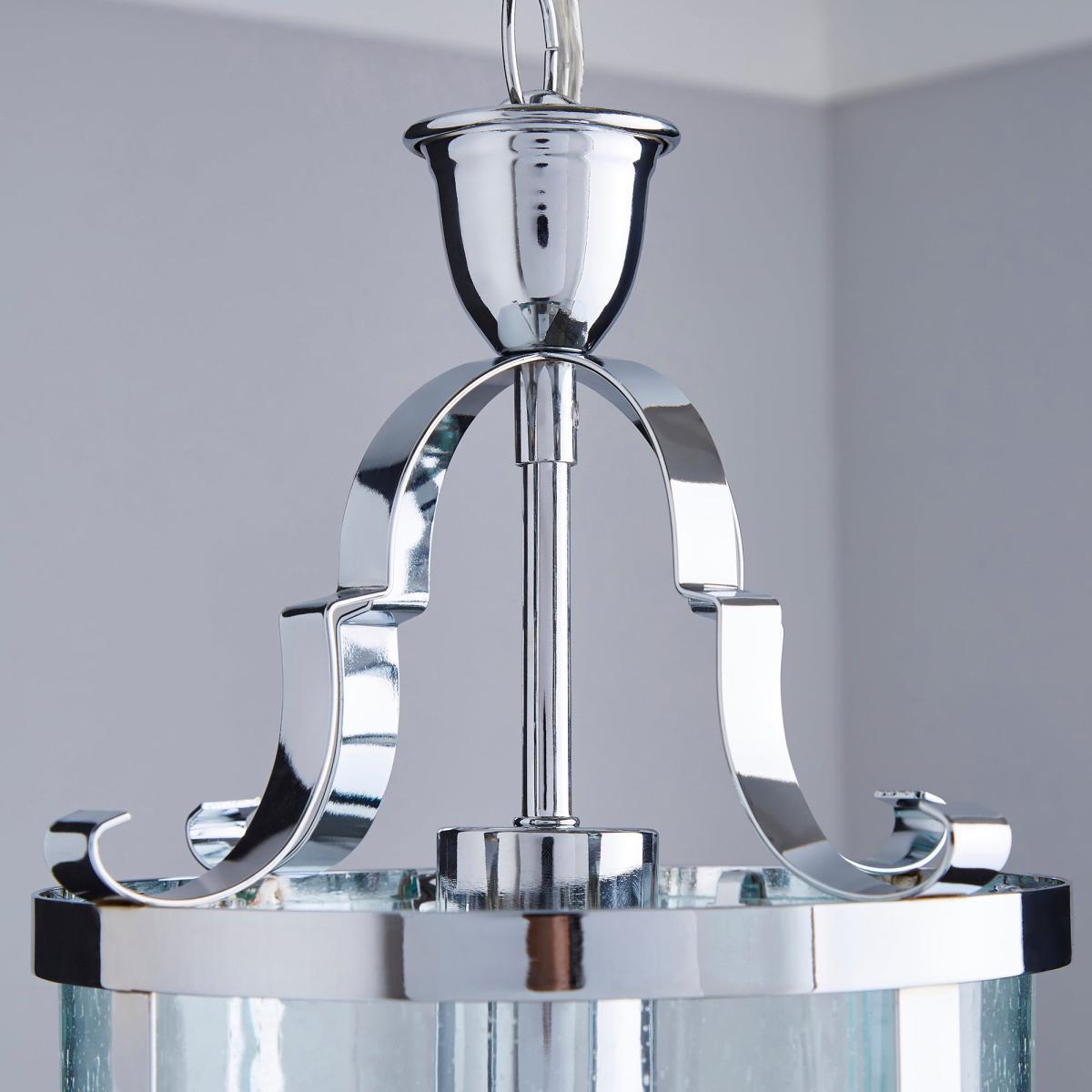 Joplin Georgian 1 Light Lantern Glass Ceiling Fitting Clear – image 3
